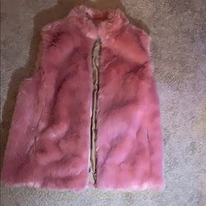 Pink Fur Vest